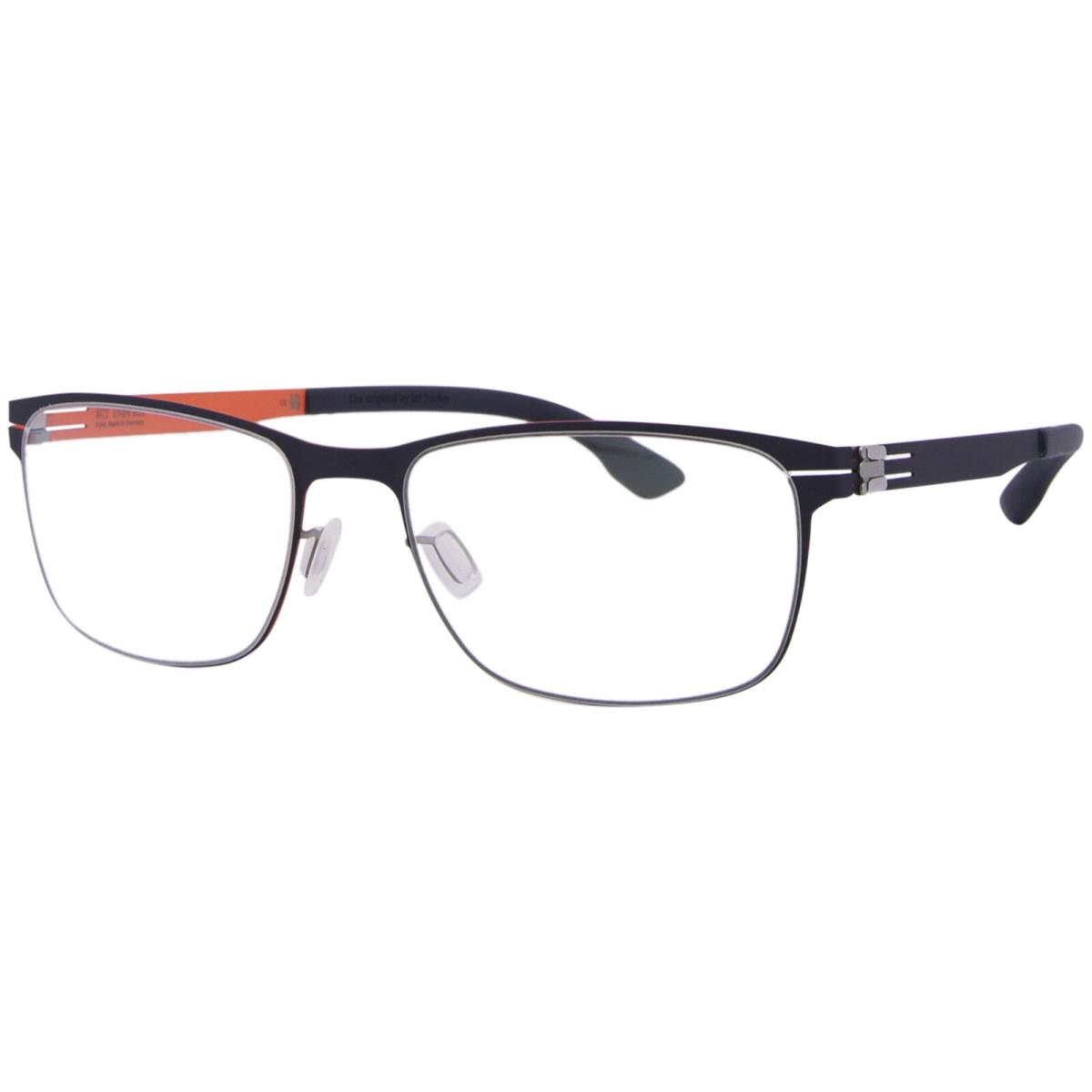 Ic Berlin Dennis-n Eyeglasses Men`s Blue Flame/marine Blue Full Rim Rectangle