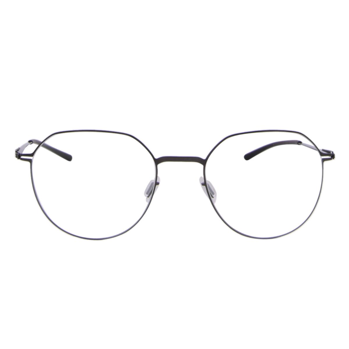 Ic Berlin Lio Eyeglasses Gunmetal/black Full Rim Round Shape 49mm