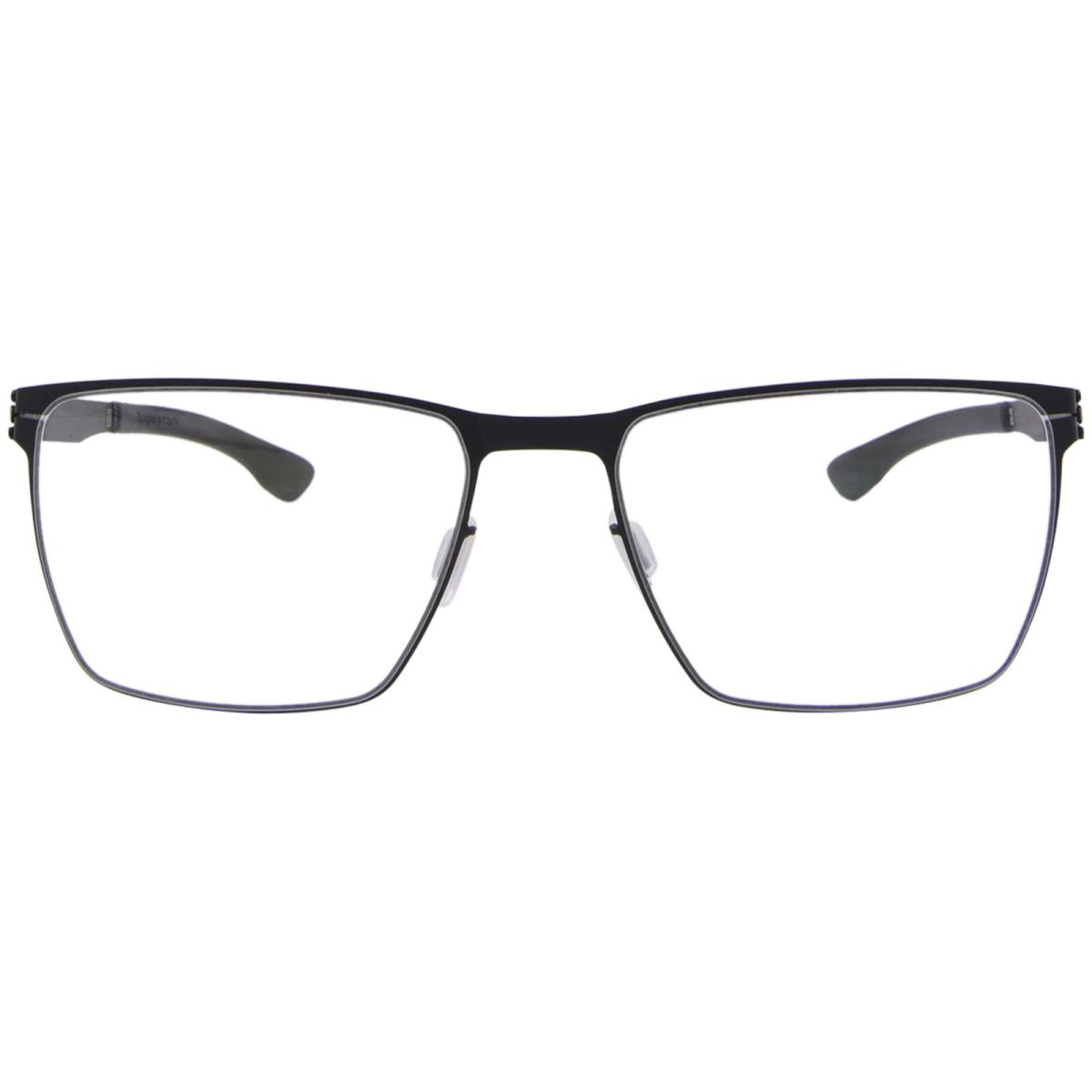 Ic Berlin Thomas-a Eyeglasses Men`s Black Full Rim Square Shape 56mm