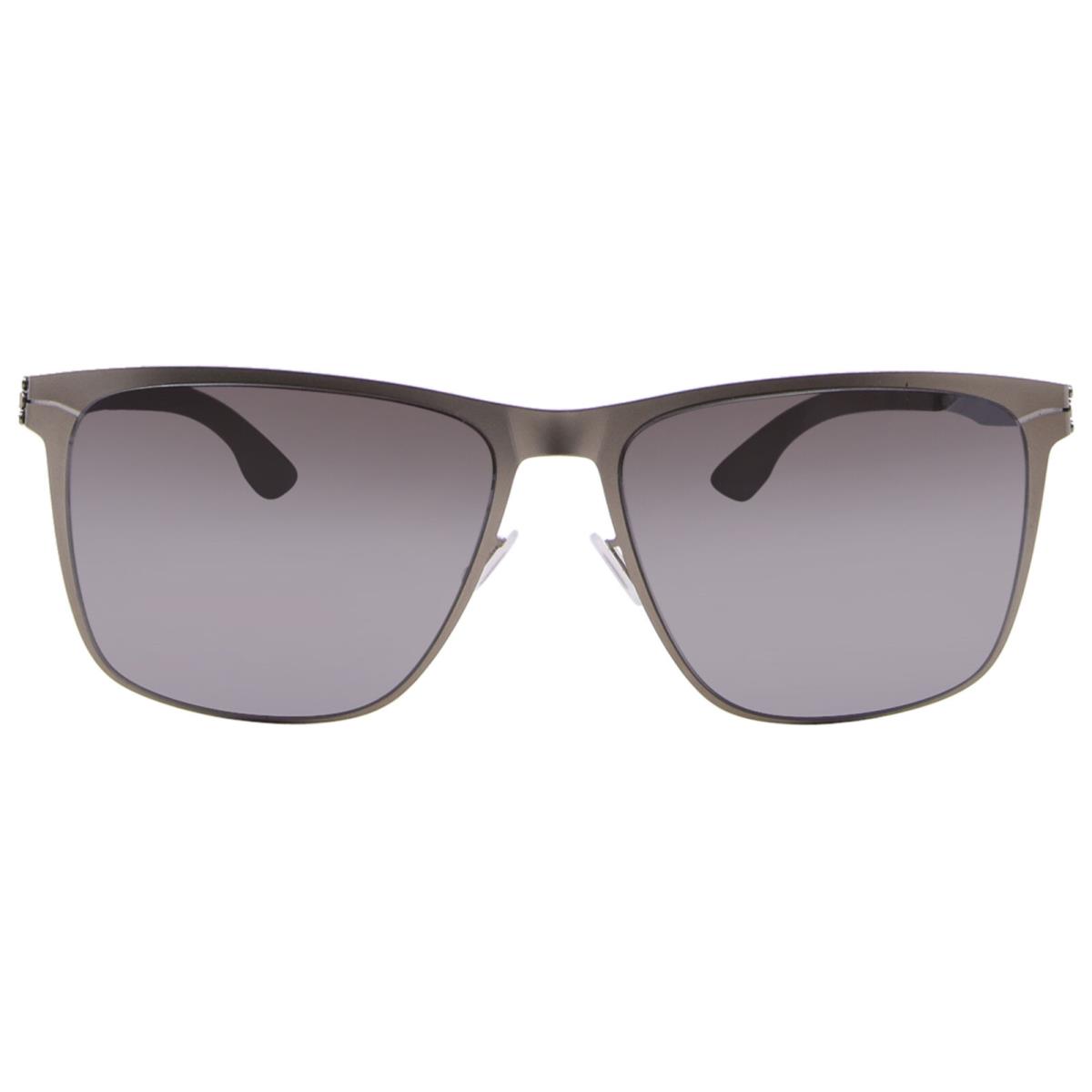 Ic Berlin Charlie Sunglasses Bronze/warm Grey/storm Grey Square Shape 57mm