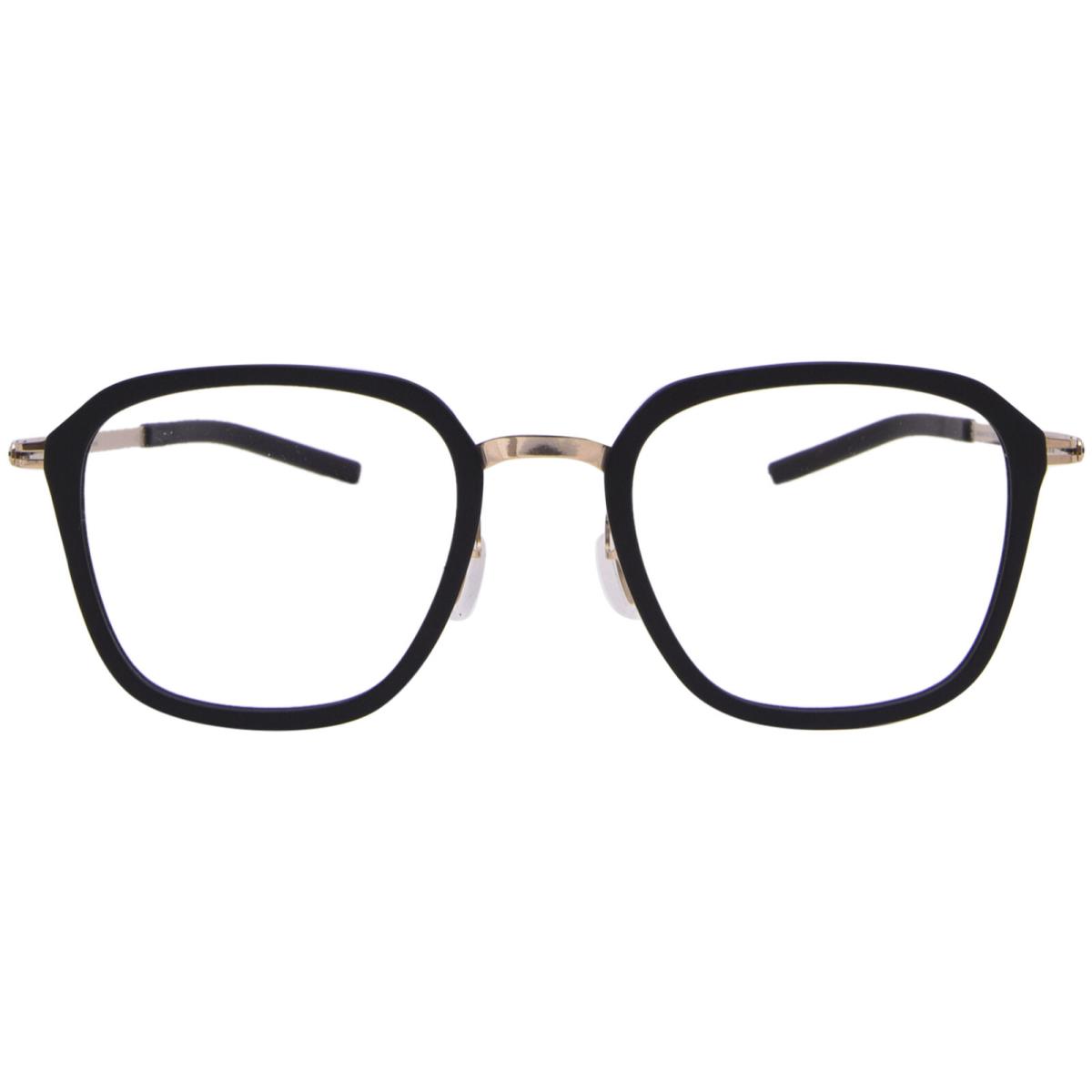 Ic Berlin Rio Eyeglasses Rose Gold/matte Black Full Rim Square Shape 48mm