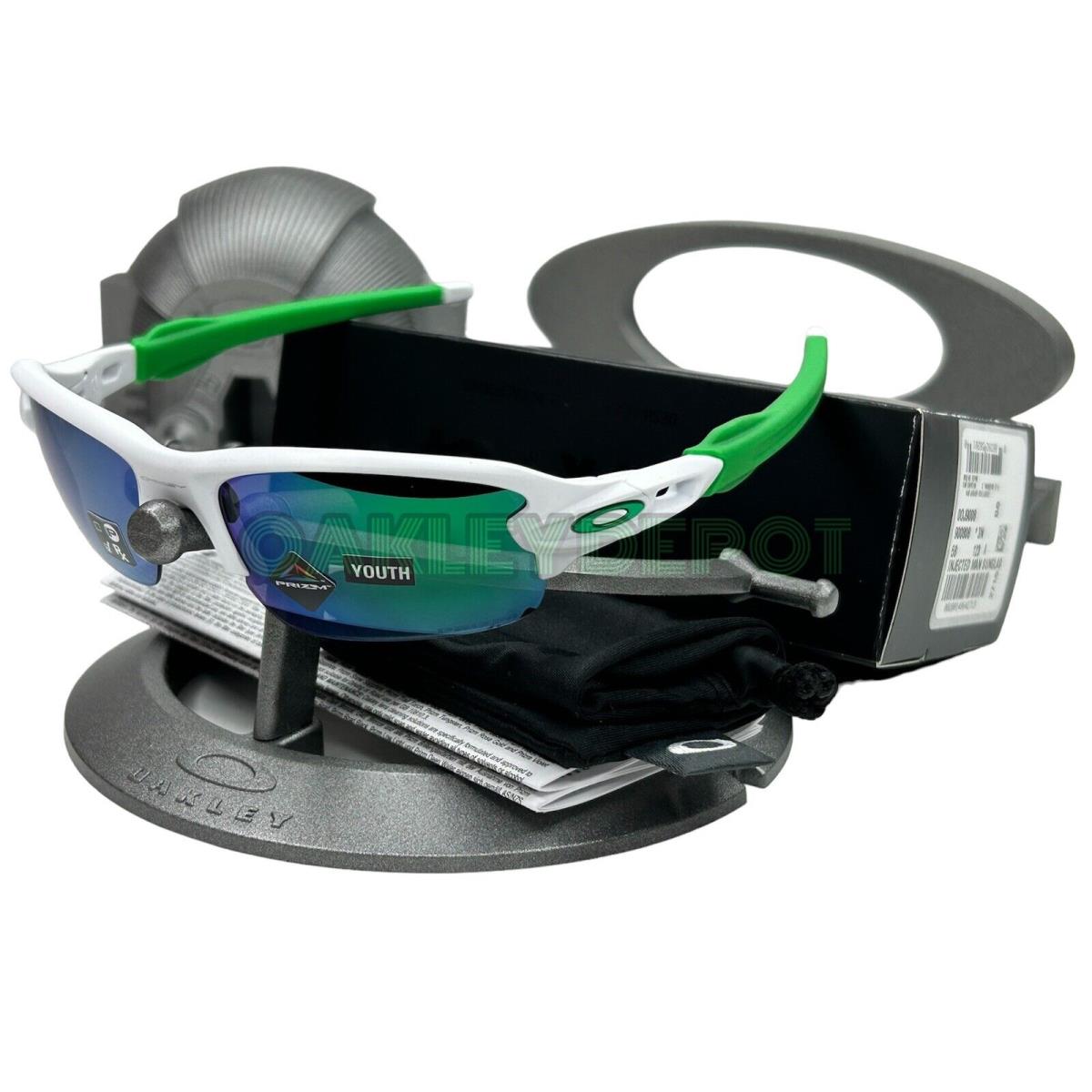 Oakley Flak 2.0 Xxs 0J9008 Matte White/prizm Jade Youth Sunglasses 168