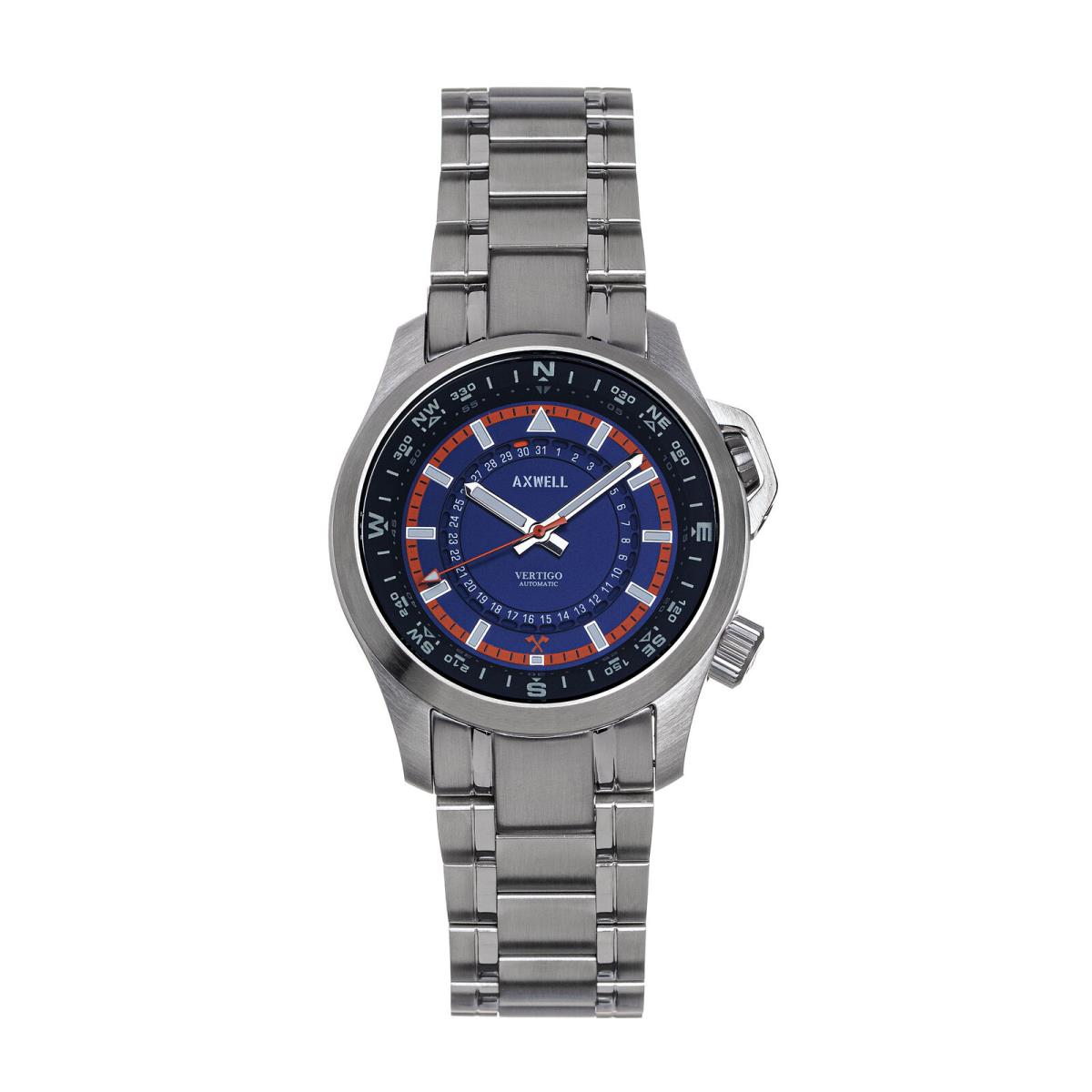 Axwell Vertigo Bracelet Watch W/date - Blue