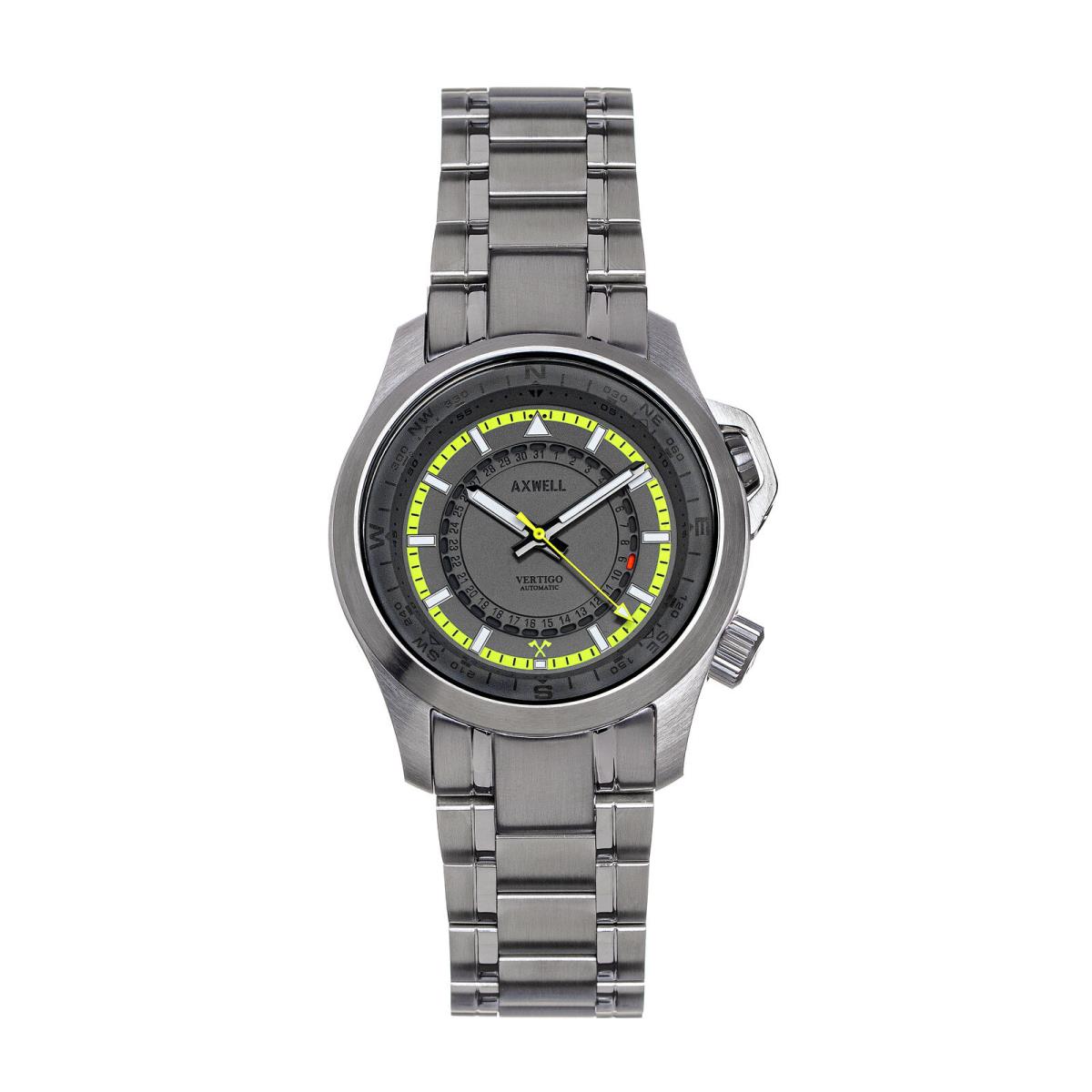 Axwell Vertigo Bracelet Watch W/date - Grey