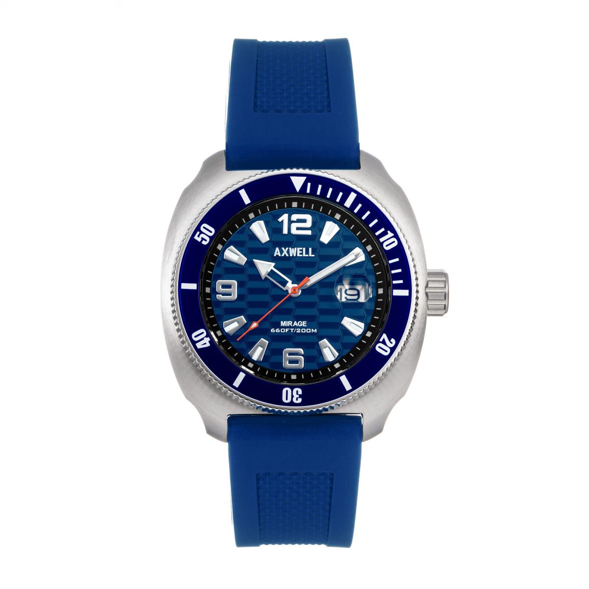 Axwell Mirage Strap Watch W/date - Navy