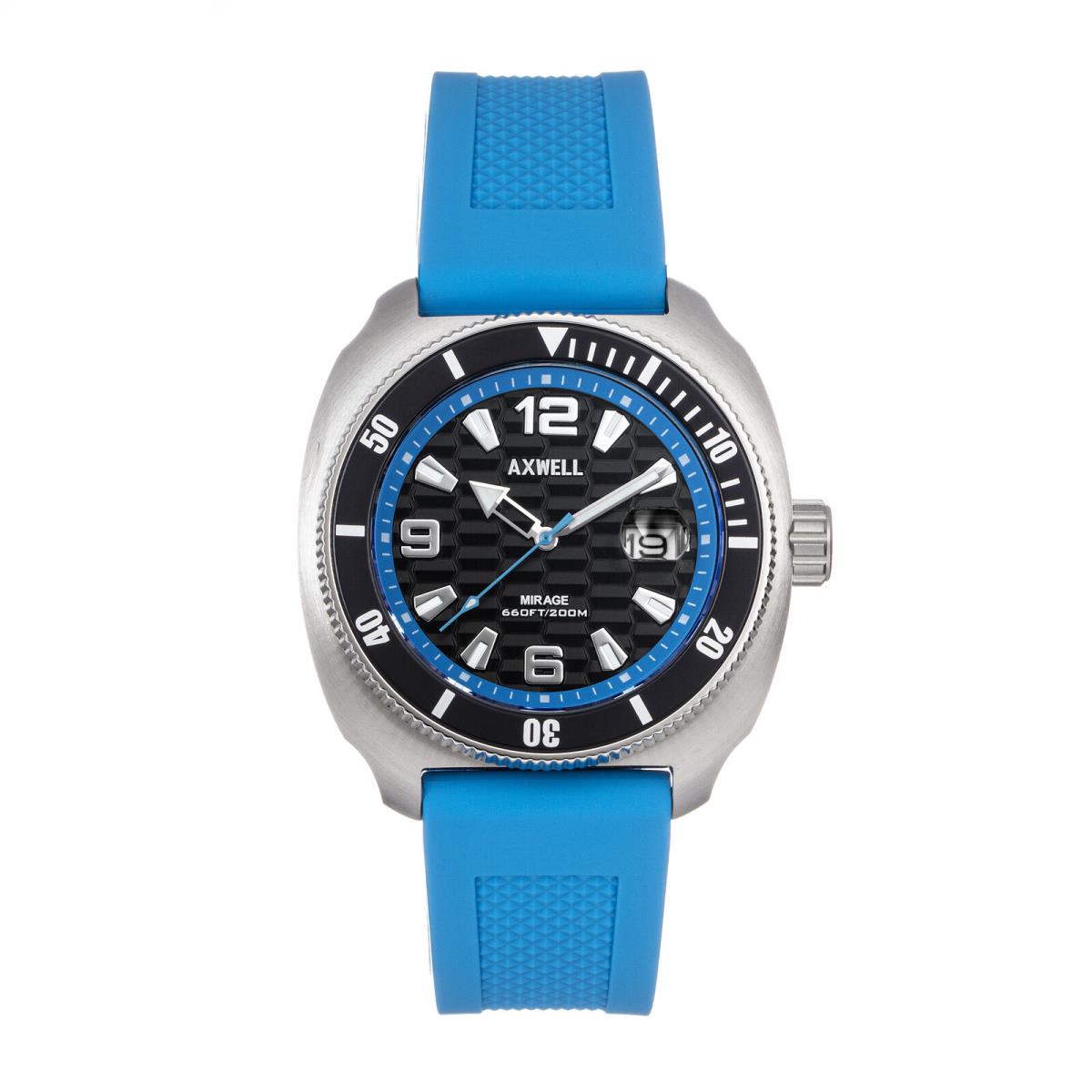 Axwell Mirage Strap Watch W/date - Light Blue