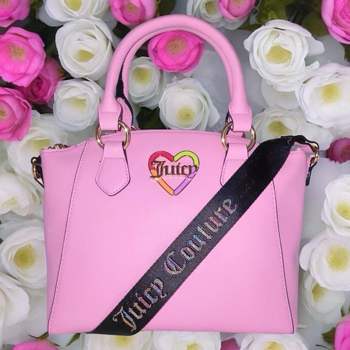 Juicy Couture Love Mode Pink Satchel Crossbody Handle Bag