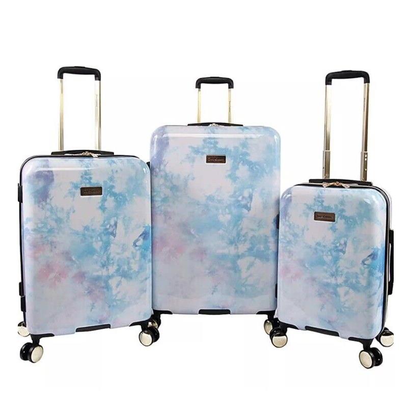 Juicy Couture Women`s Sadie 3-Piece Hardside Spinner Luggage Set Watercolor Pur