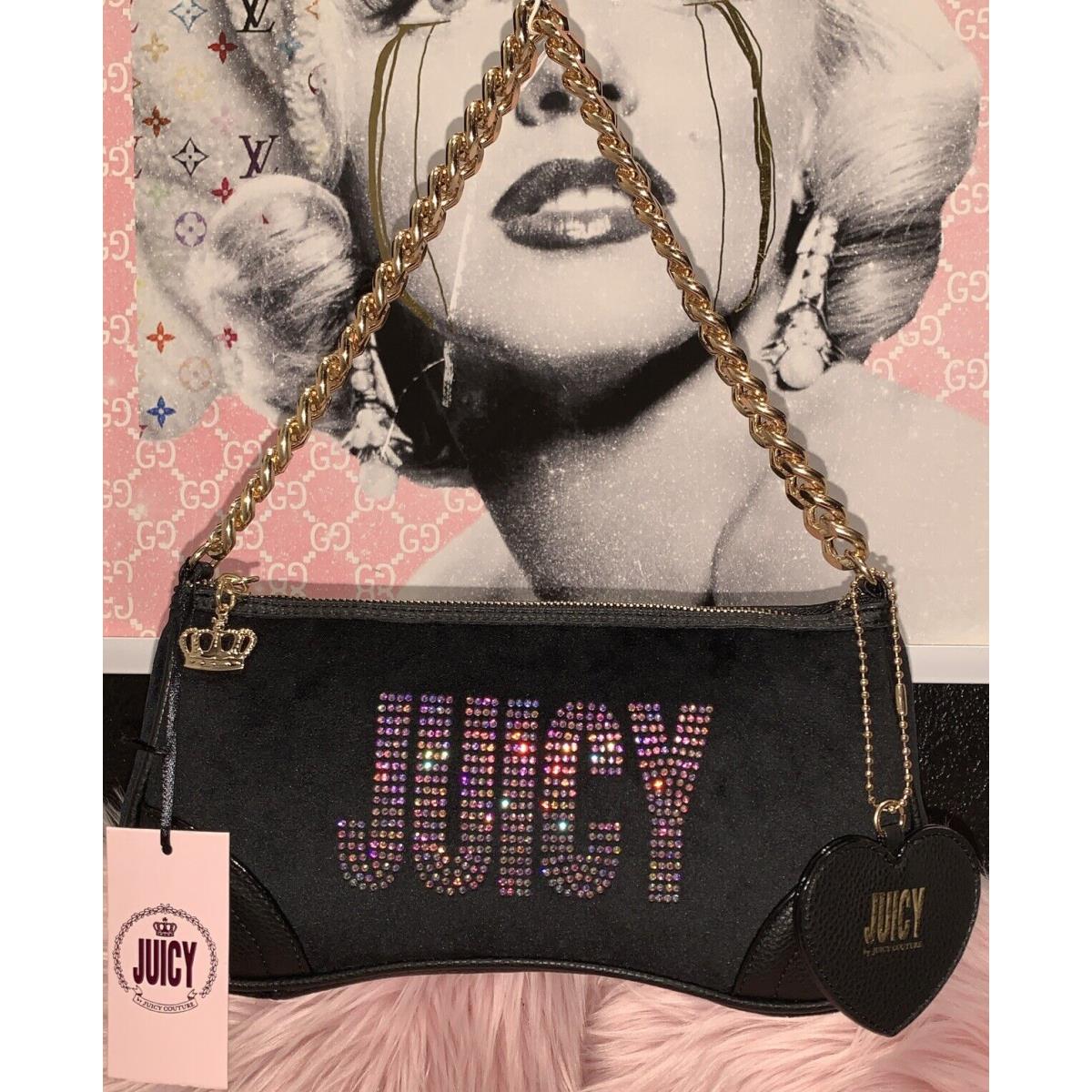 Juicy Couture 21JJ369JC-BK Licorice Glitzed Out Shoulder Bag