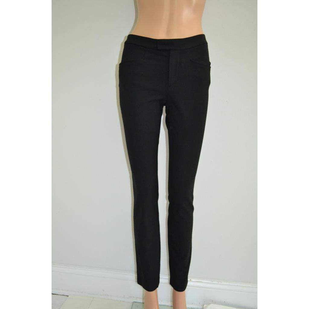 Rag Bone Black `sullivan Pants` Cotton Stretch Pants Sz. 00