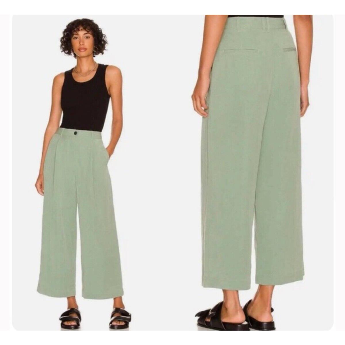 Rag Bone NY Revolve Sage Leaf Green Ivy Culottes Wide Leg Cropped sz.0