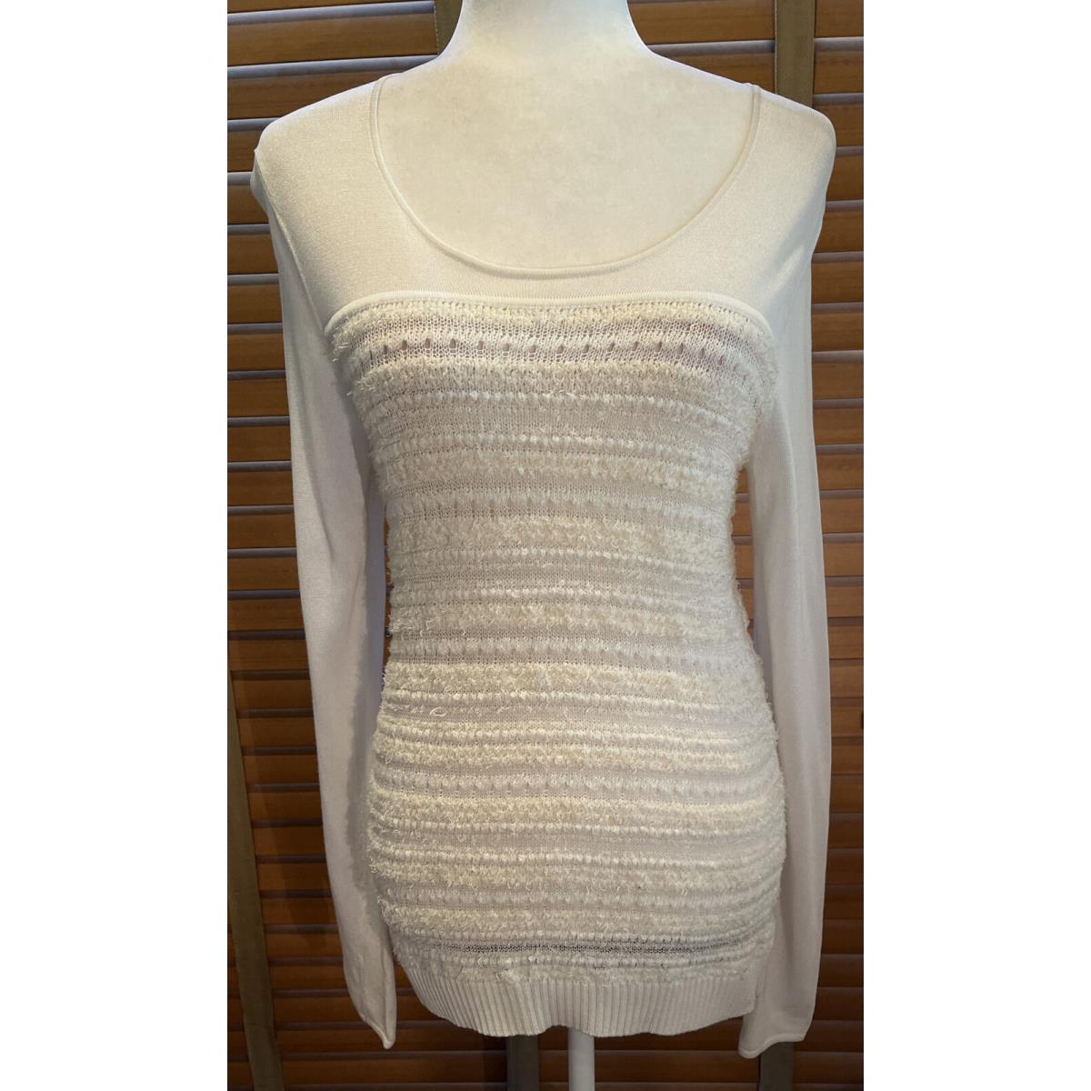 Rag Bone Ivory Everly Splitback Pullover Sweater Top Size S. P16551