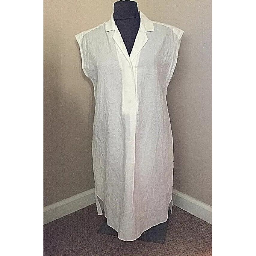 Rag Bone White Baron Dress Cotton Size 8 Made in Usa Original: