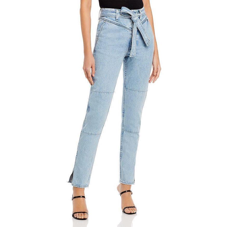 Rag Bone Mia Yoke Straight Leg Jeans in Clean Lou Size 29