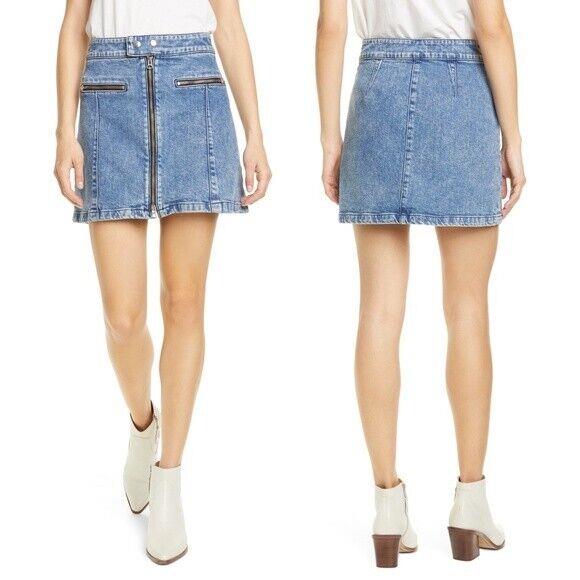 Rag Bone Isabel Denim Skirt in Laurel Blue Size: 10