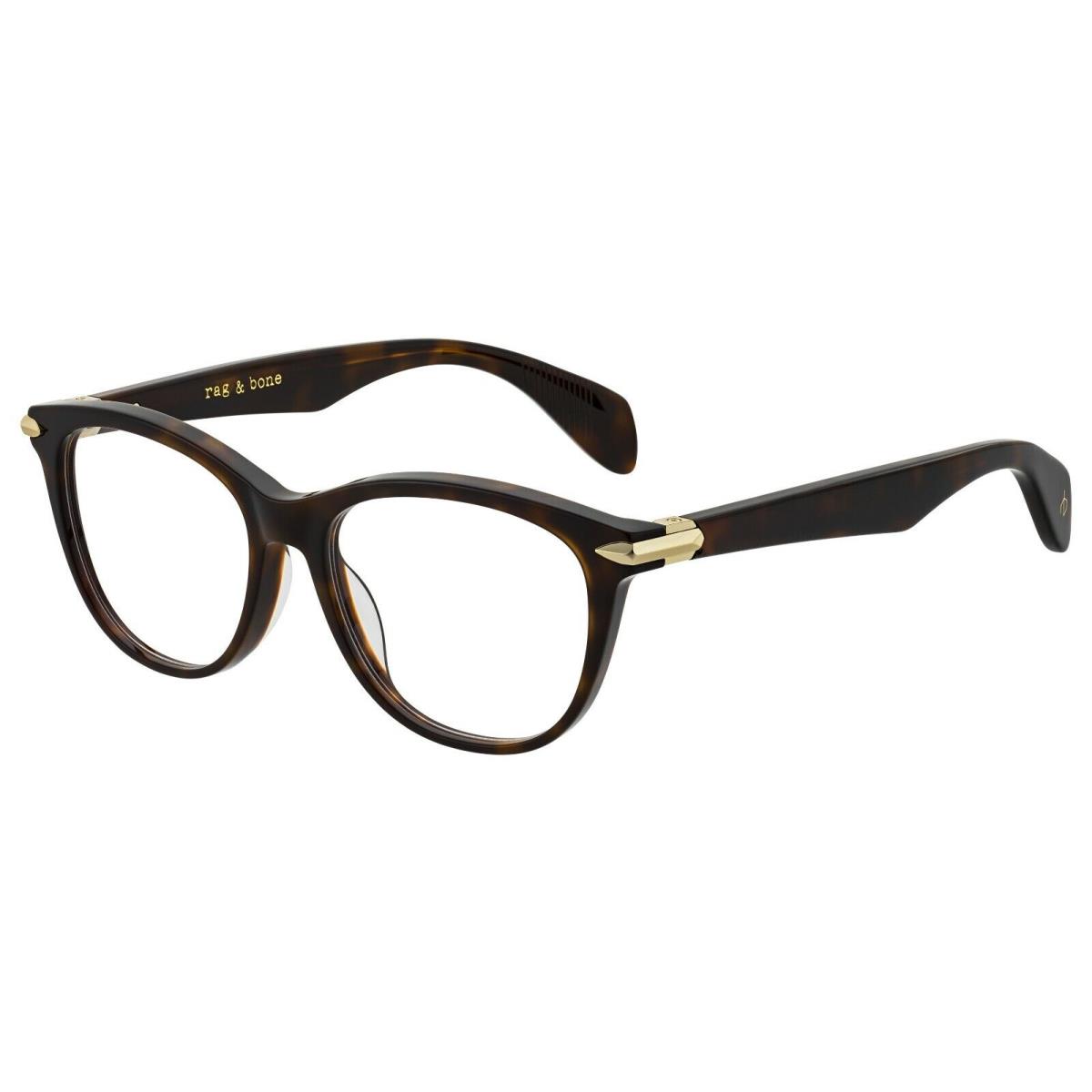 Rag Bone Rnb 3014 086 Dark Havana 49mm Eyeglass Frame