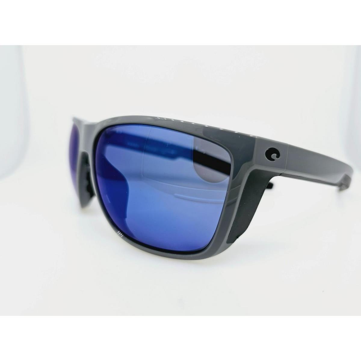 Costa Sunglasses 06S9012 11 62MM Ferg XL 298 Shiny Gray W/ Blue Mirror 580P