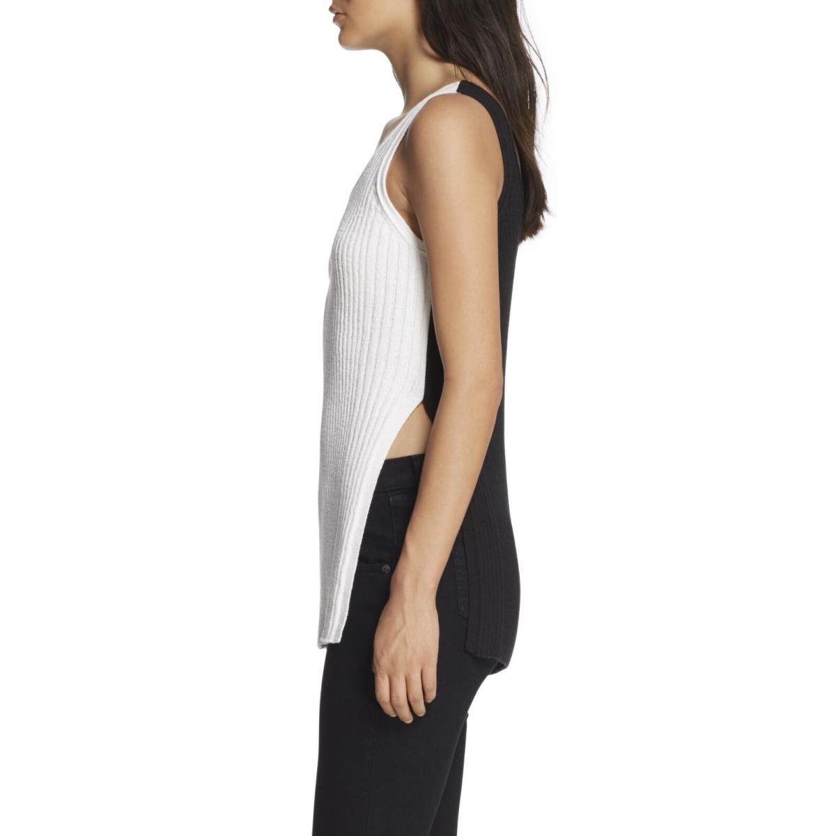 Rag Bone White/black Felice Tank Large