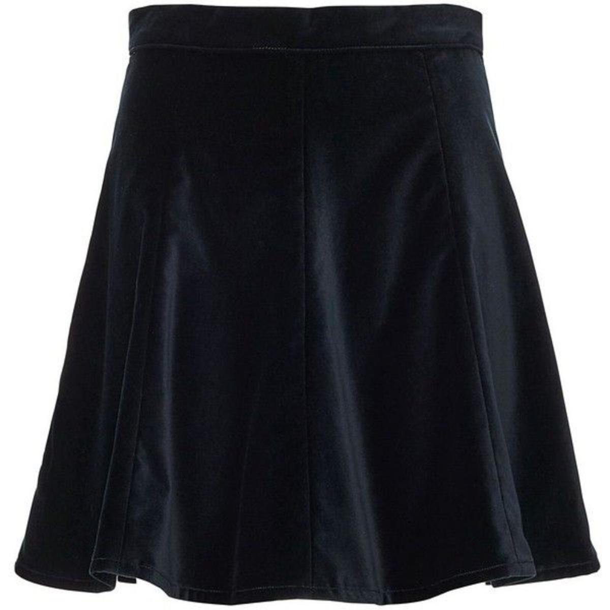 Rag Bone Womens Suki Black Velvet A-line Flared Mini Skirt Size 00