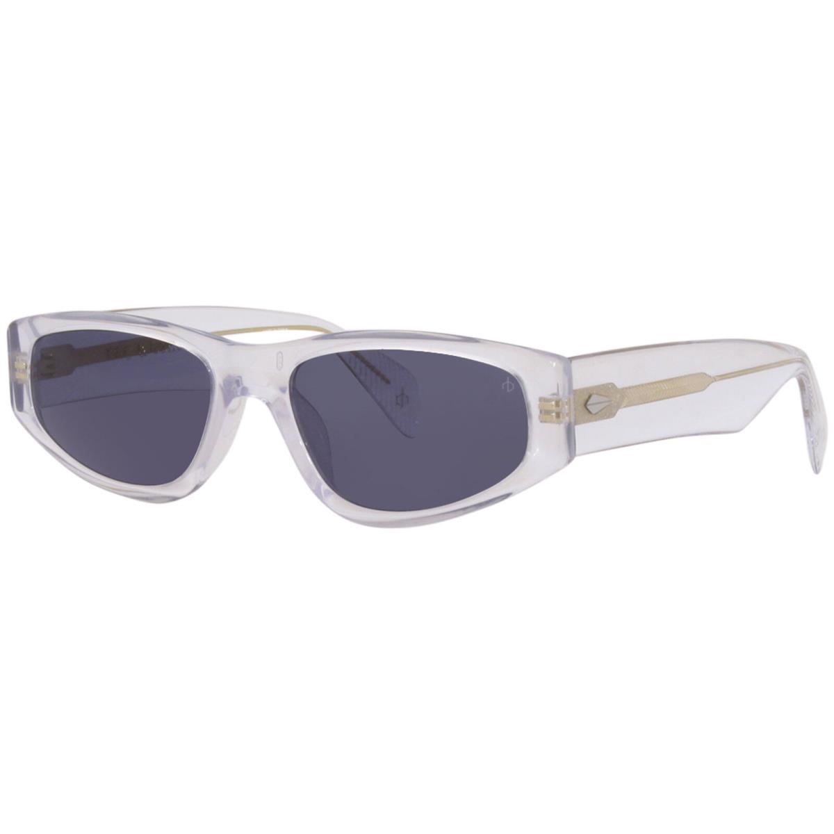 Rag Bone RNB1047/G/S 900KU Sunglasses Women`s Crystal/blue Oval Shape 55mm