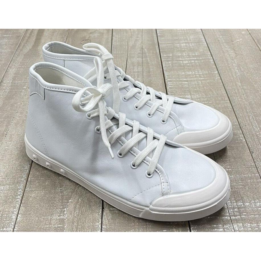 Rag Bone Men`s Standard Issue High Top Sneaker In White Size:41 US 8