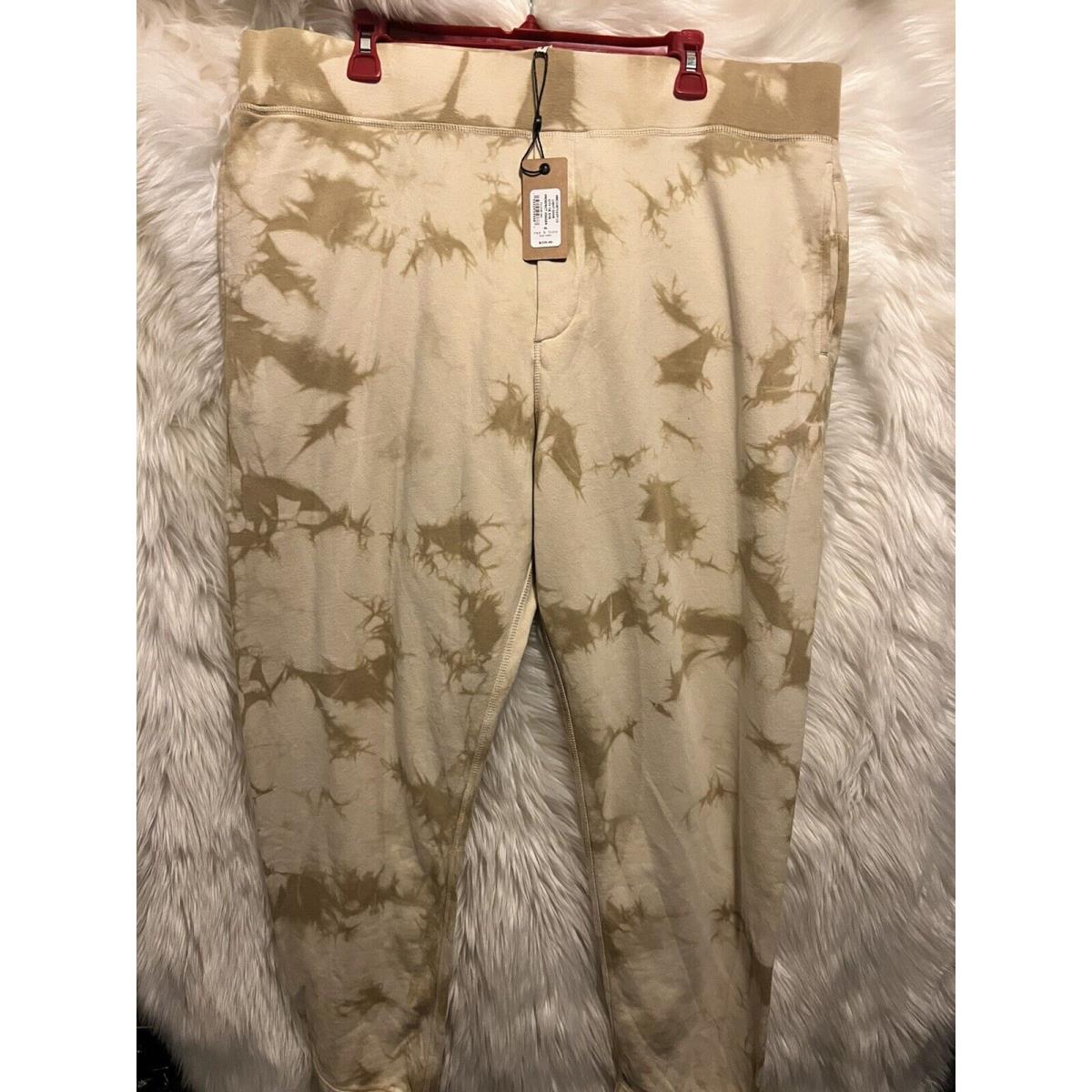 Rag Bone City Prospect Light Dove Tie Dye Jogger Sweatpants Organic Cotton XL