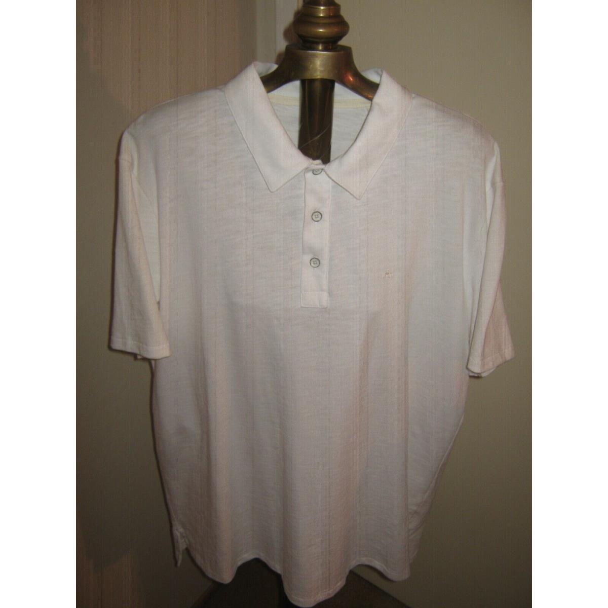 Rag Bone Standard Issue Polo White Shirt Men`s Size XL + Bandana