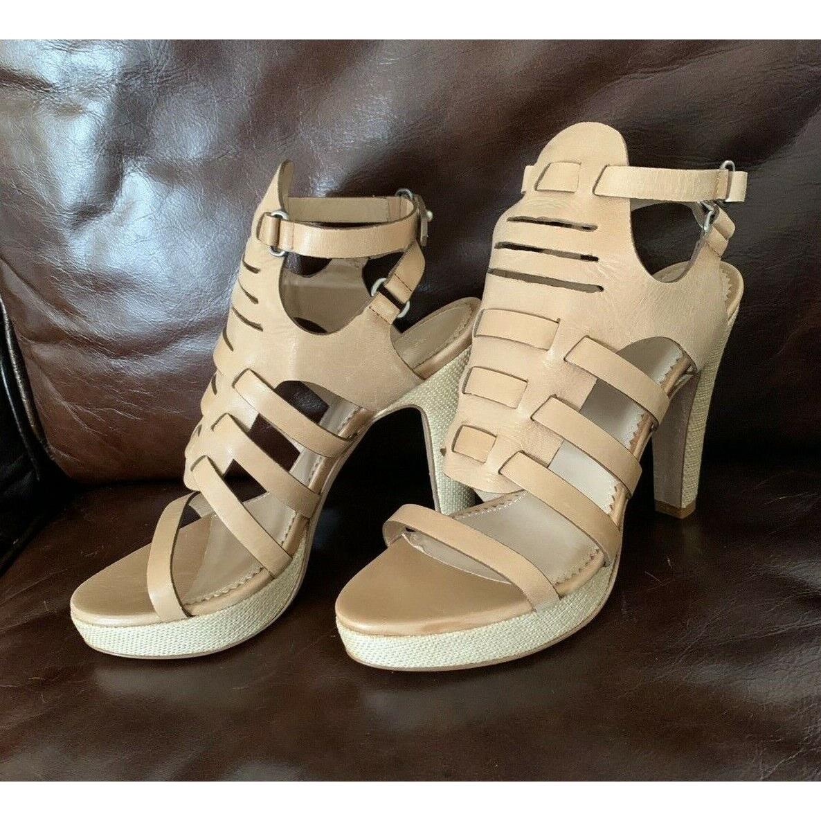 Rag Bone Beige Ankle Strap Heels Sandals 38.5