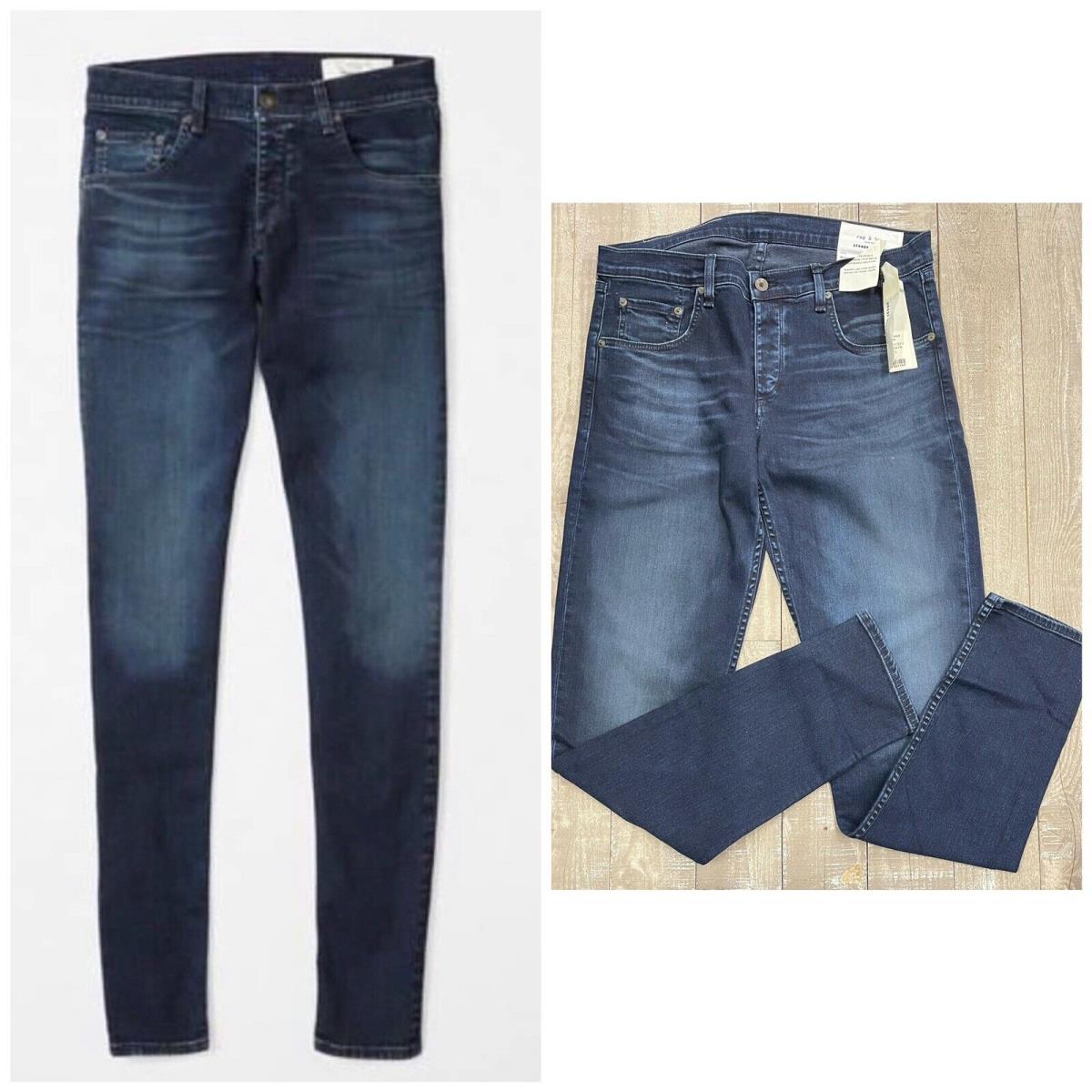 Rag Bone Men`s Fit 1 Skinny Leg Fit Jeans In St. Germain Size: 34