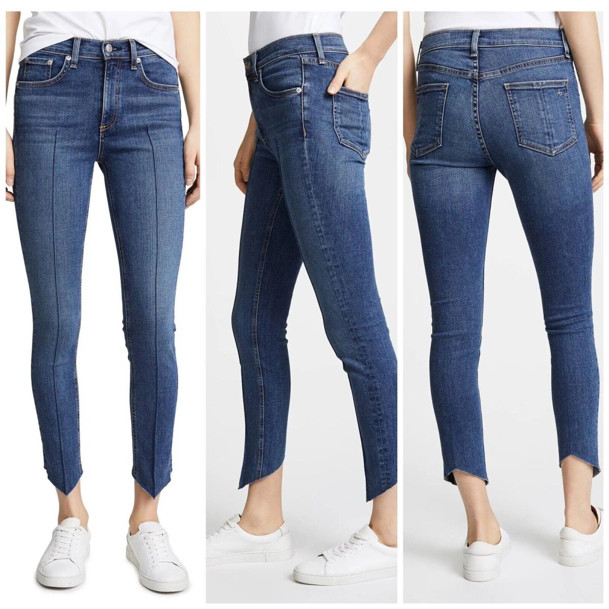 Rag Bone High Rise Ankle Skinny Jeans In Manson Size: 29