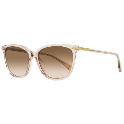 Rag Bone RNB1035S Rectangular Sunglasses 35JM2 Pink/gold 55mm