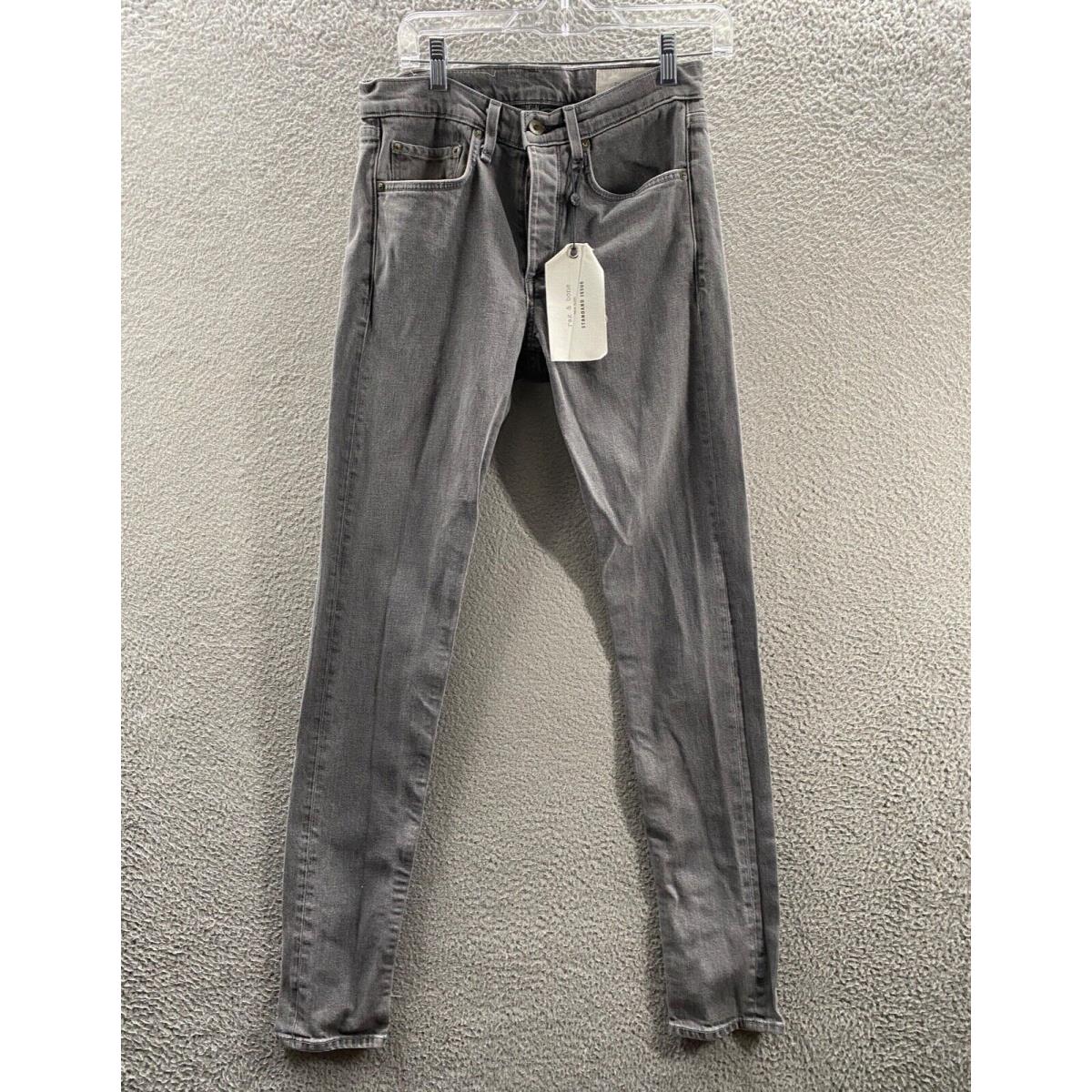 Rag Bone Jeans Mens 30 Gray Standard Issue Extra Slim 1 Actual 29x33 Vesuvio