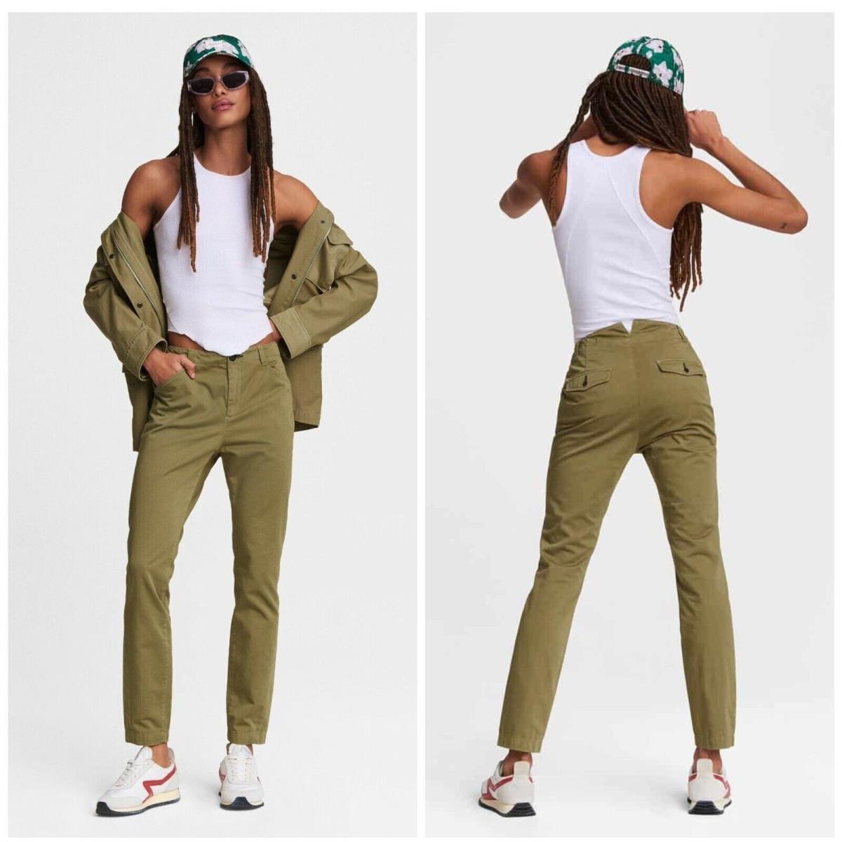 Rag Bone Field Chino Pants In Moss Green Size: 29