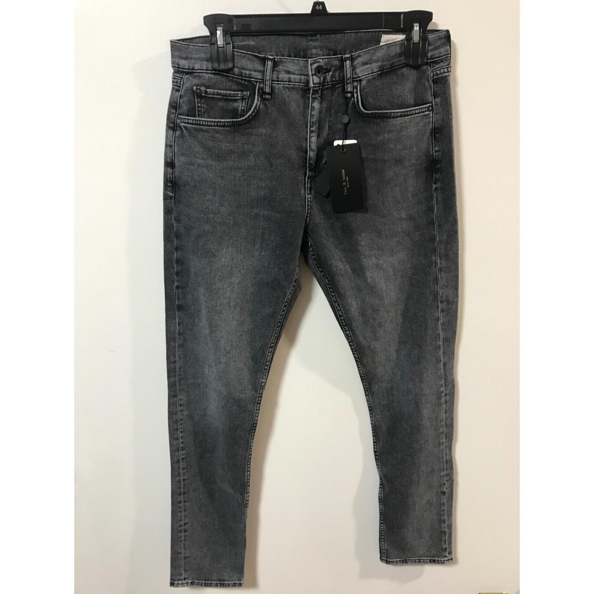 Rag Bone Men`s Size 34x32 Harley Fit 1 Aero Stretch Skinny Jeans