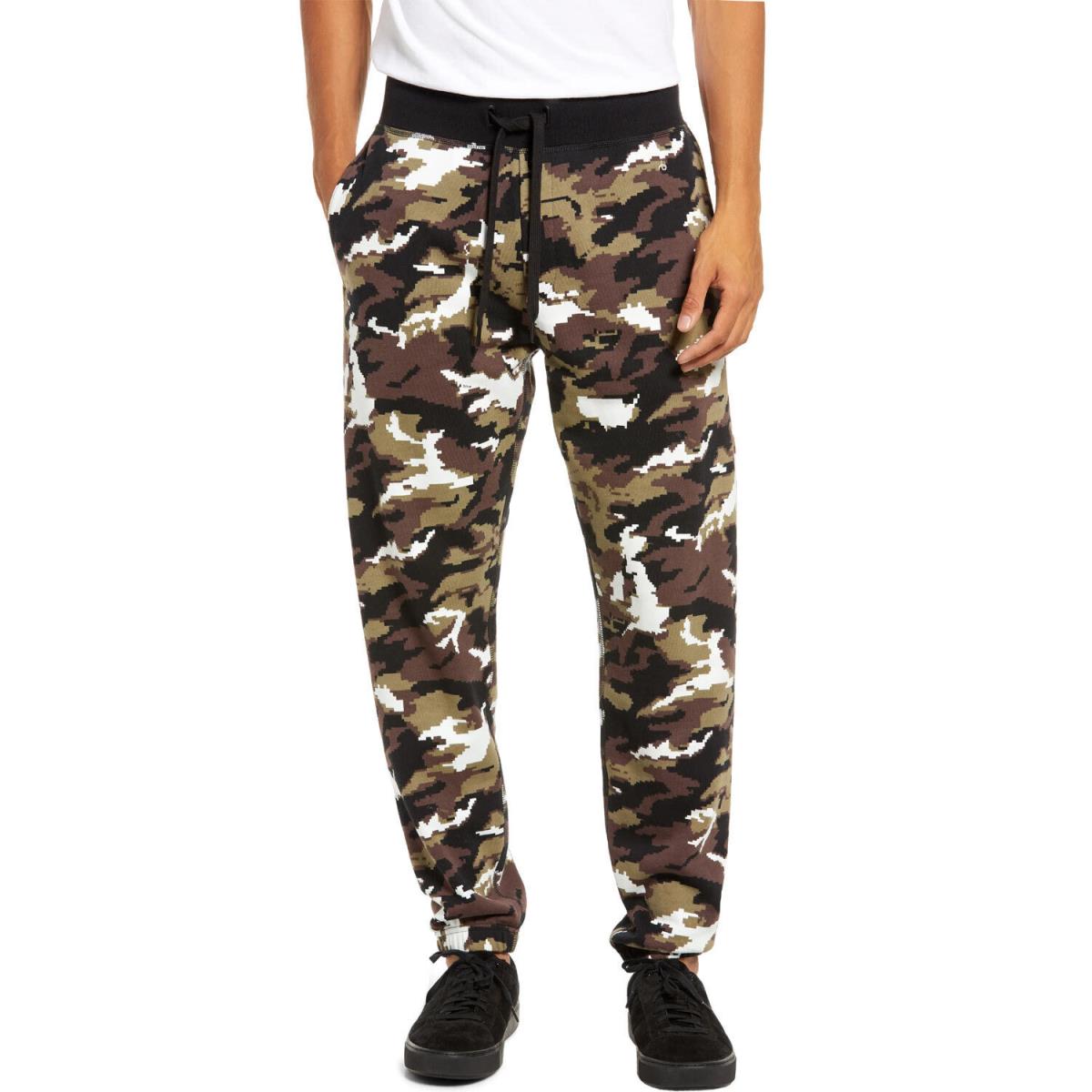 Rag Bone Mens Organic Cotton City Prospect Camo Joggers Pants Small Army Multi