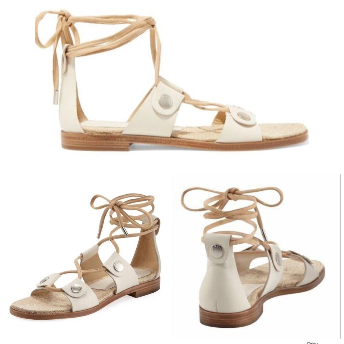 Rag Bone Evelyn Tie Up Sandal In Ivory Size: 36.5 US 6.5