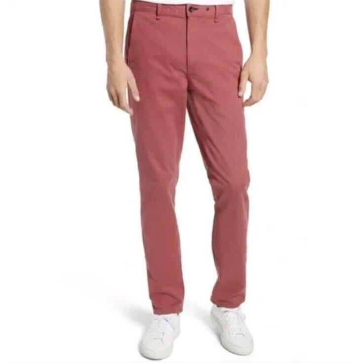 Rag Bone Men`s Fit 2 Classic Chino In Ellis Red Size: 29