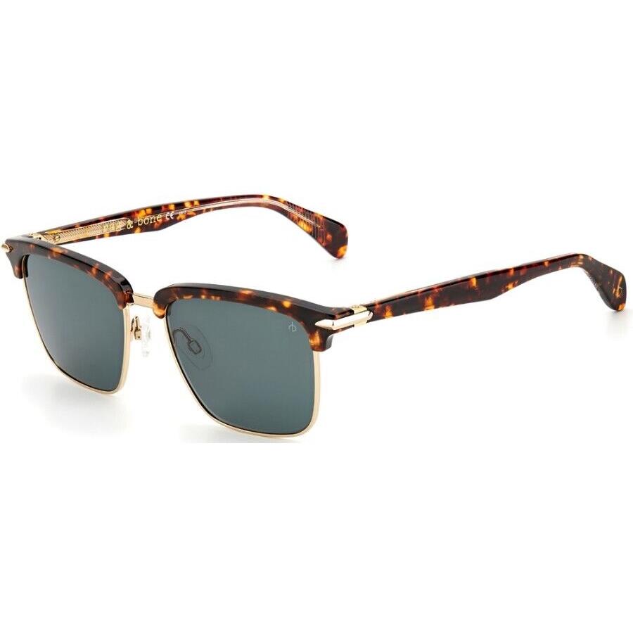 Rag Bone Rnb 5034/G/S-086/QT Havana Tortoise Gold Men`s Sunglasses