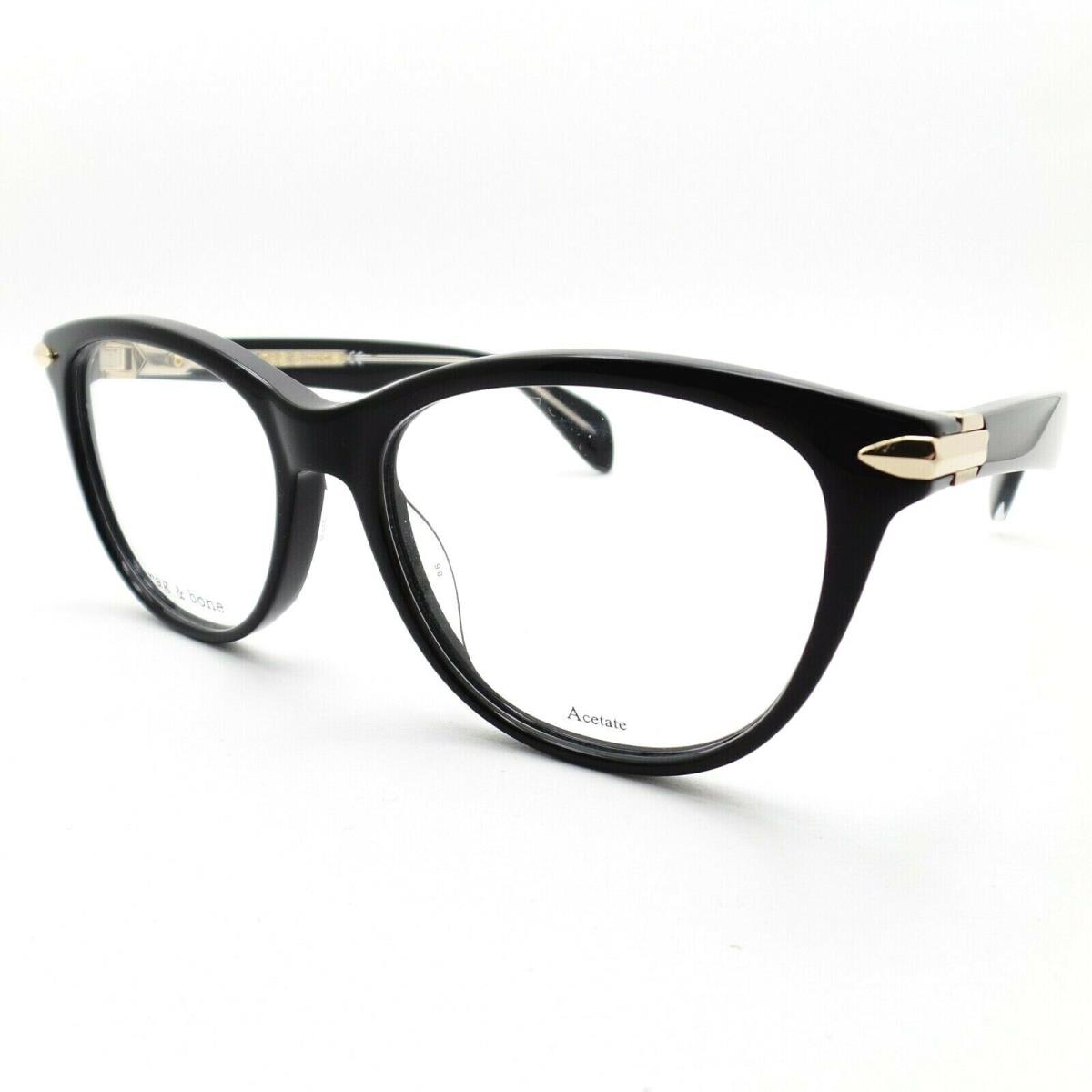 Rag Bone Rnb 3014 807 Black Crystal 51mm Eyeglass Frame