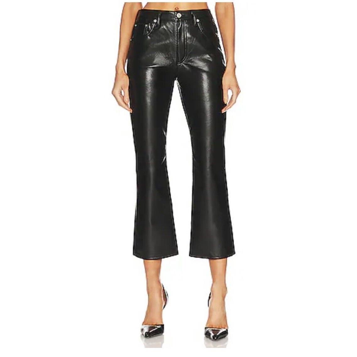 Rag Bone Casey High Rise Ankle Flare Jeans IN Coated Black 26