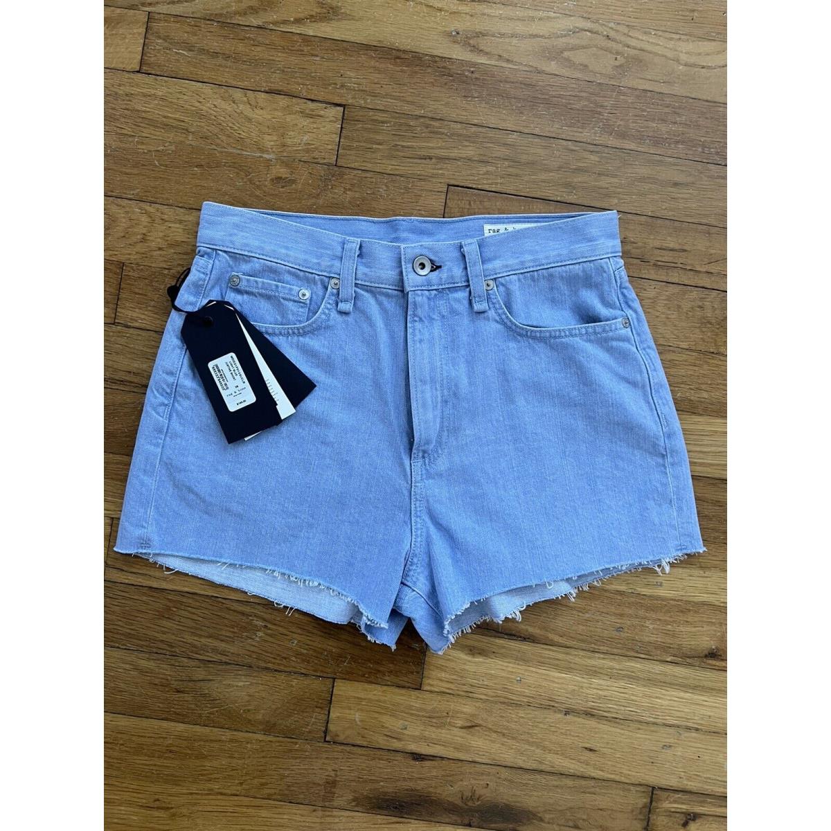 Rag Bone Light Blue Justine Short Women Size 28 High Rise Shorts