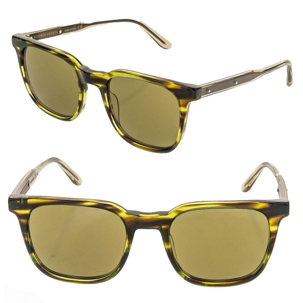 Bottega Veneta Bolt BV0022S Olive Green Unisex Titanium Sunglasses 1126 004