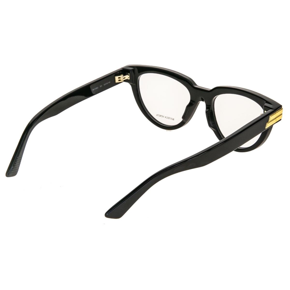 Bottega Veneta Mitre Classic BV1106O Black Gold Optical Cat Eyeglasses 1106 001