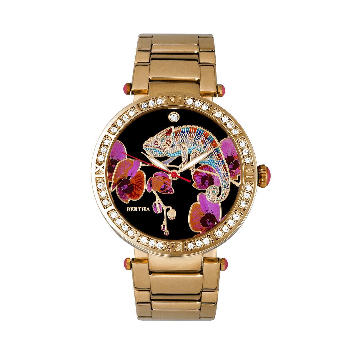 Bertha Camilla Mother-of-pearl Bracelet Watch - Gold