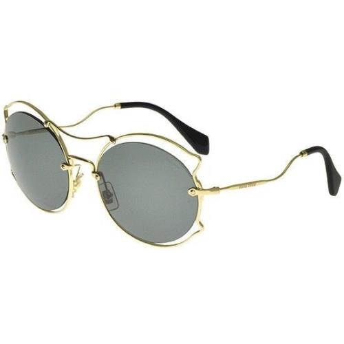 Miu Miu MU50SS ZVN9K1 Women`s Sunglasses Pale Gold / Dark Grey 57mm