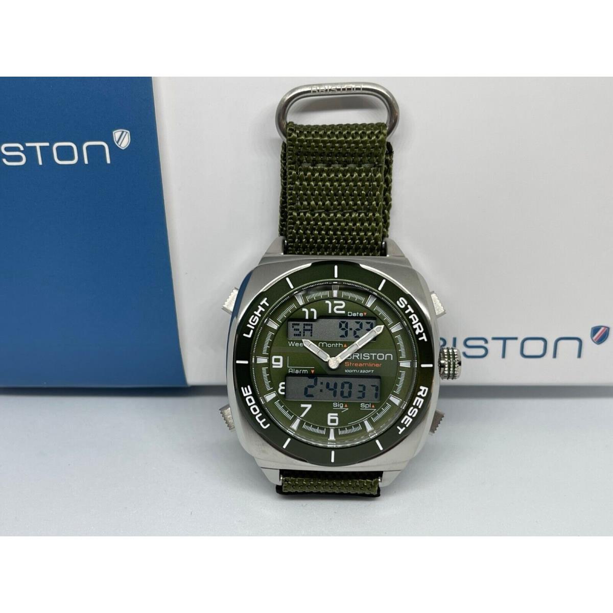 Briston Streamliner Adventure Analog/digital Green Watch 221144.S.AD.26.VGA