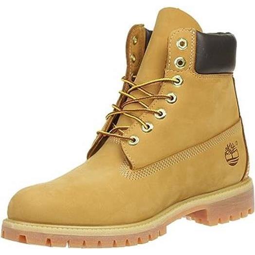 Timberland Men`s Premium 6 Inch Waterproof Leather Boot Wheat Nubuck TB010061713