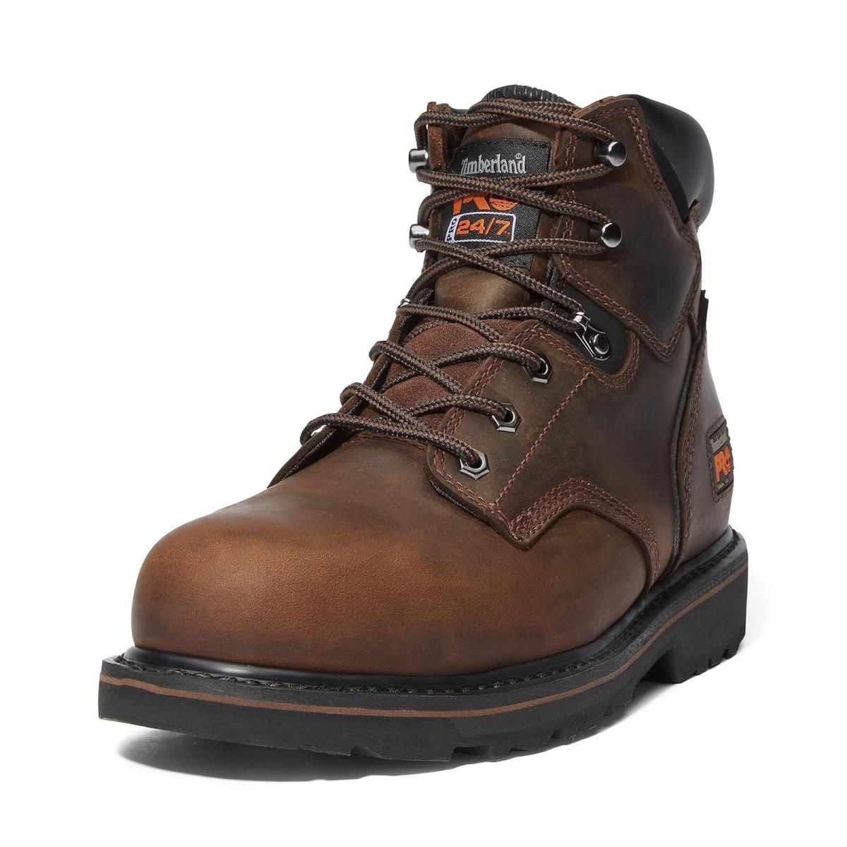 Man`s Boots Timberland Pro 6 Pit Boss Steel Toe Brown