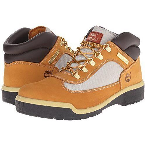 Timberland Men`s Icon Classic Field Boots Waterproof Leather Fabric Wheat 13070