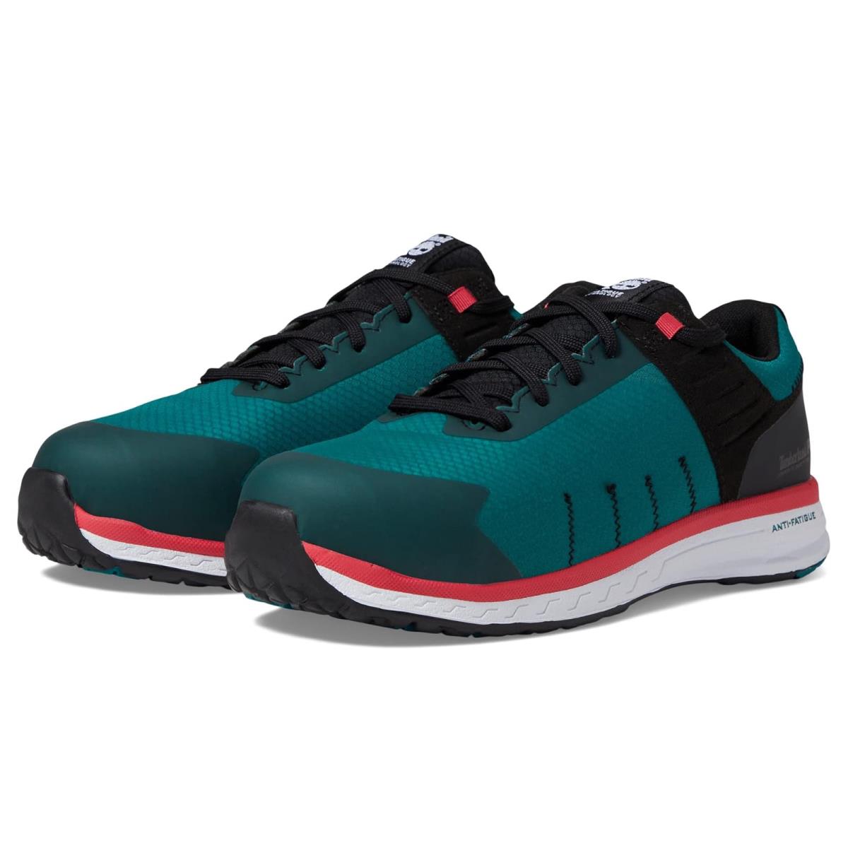 Woman`s Shoes Timberland Pro Overdrive Composite Safety Toe Teal/Black/Pink